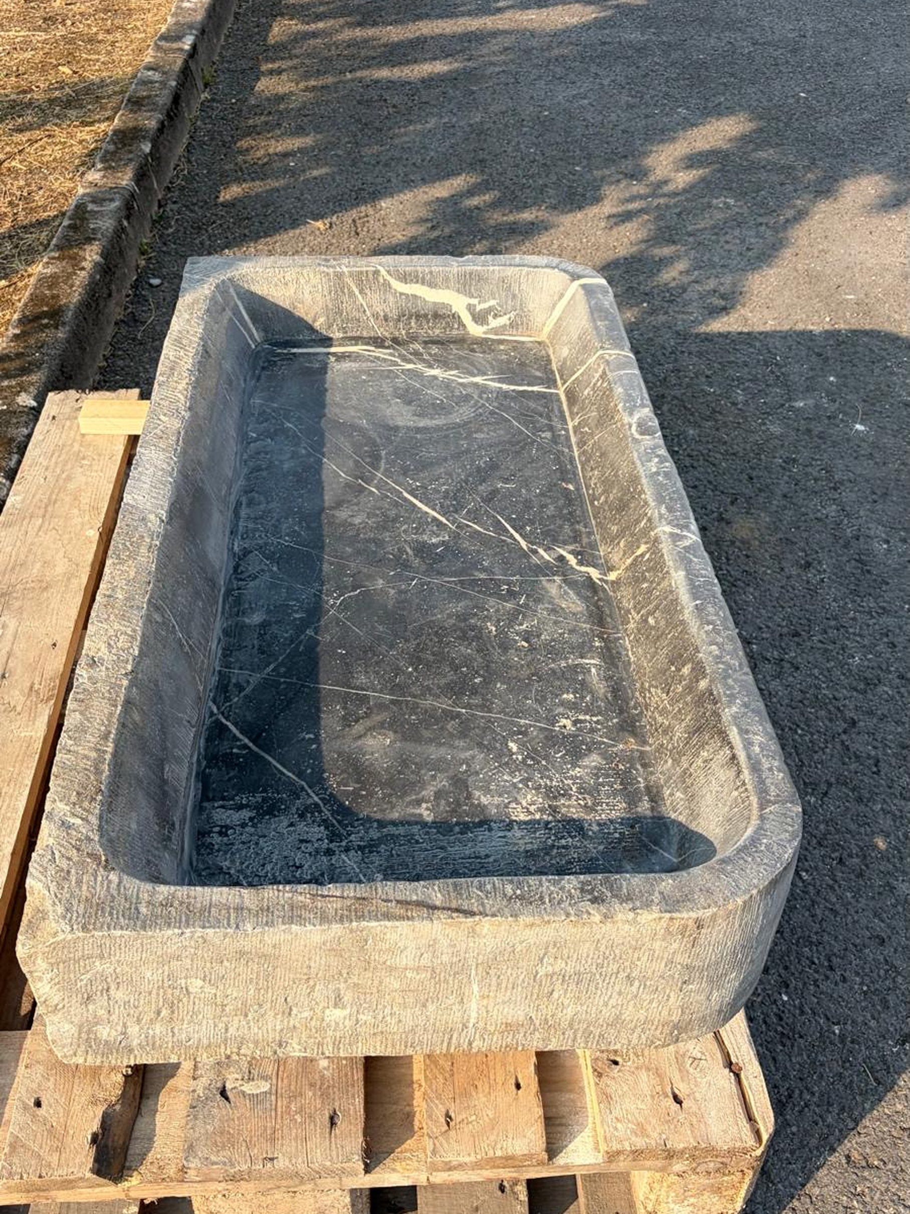 18th century Belgian bluestone sink

