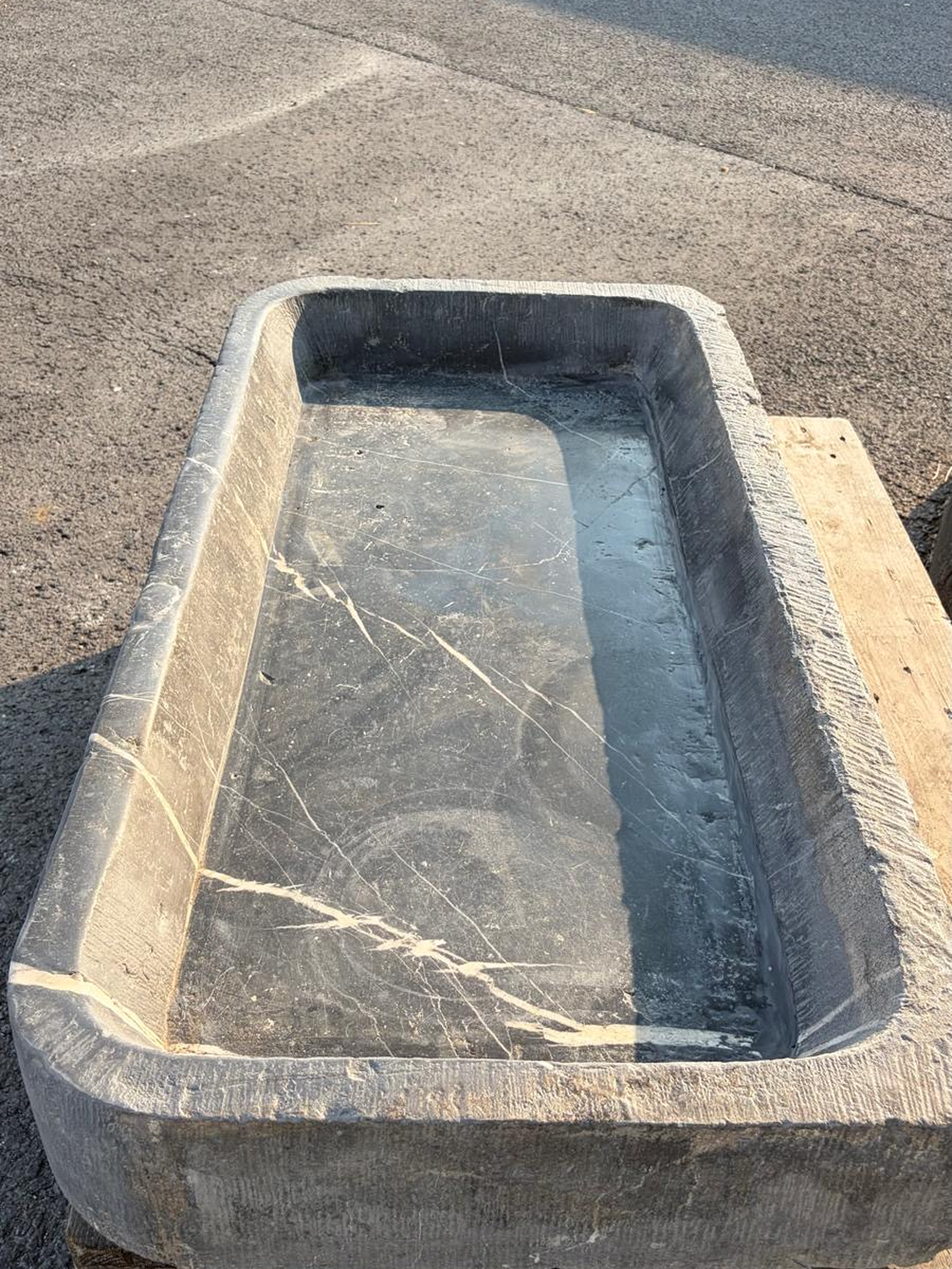18th century Belgian bluestone sink
