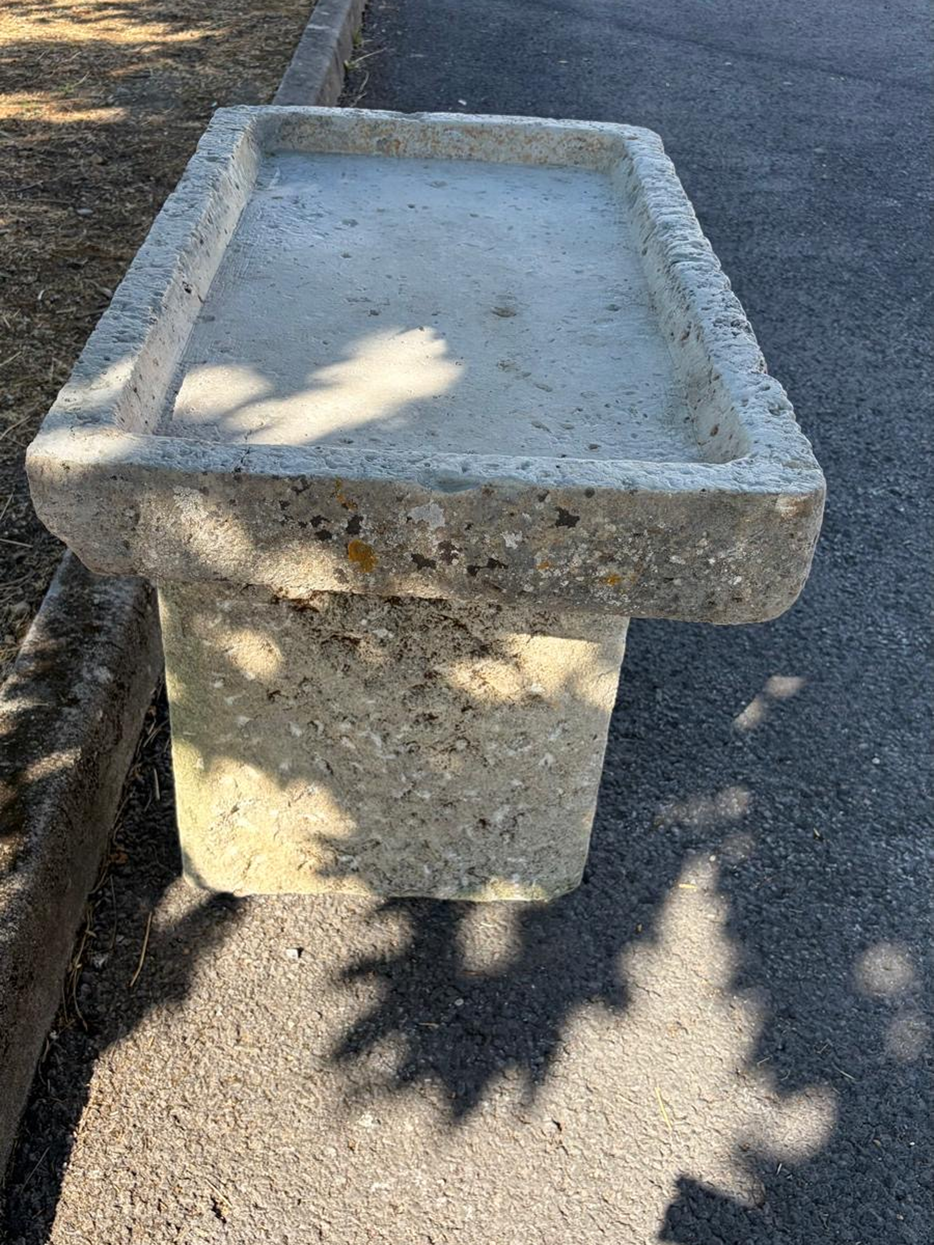 18th century stone sink for outdoor kitchen
