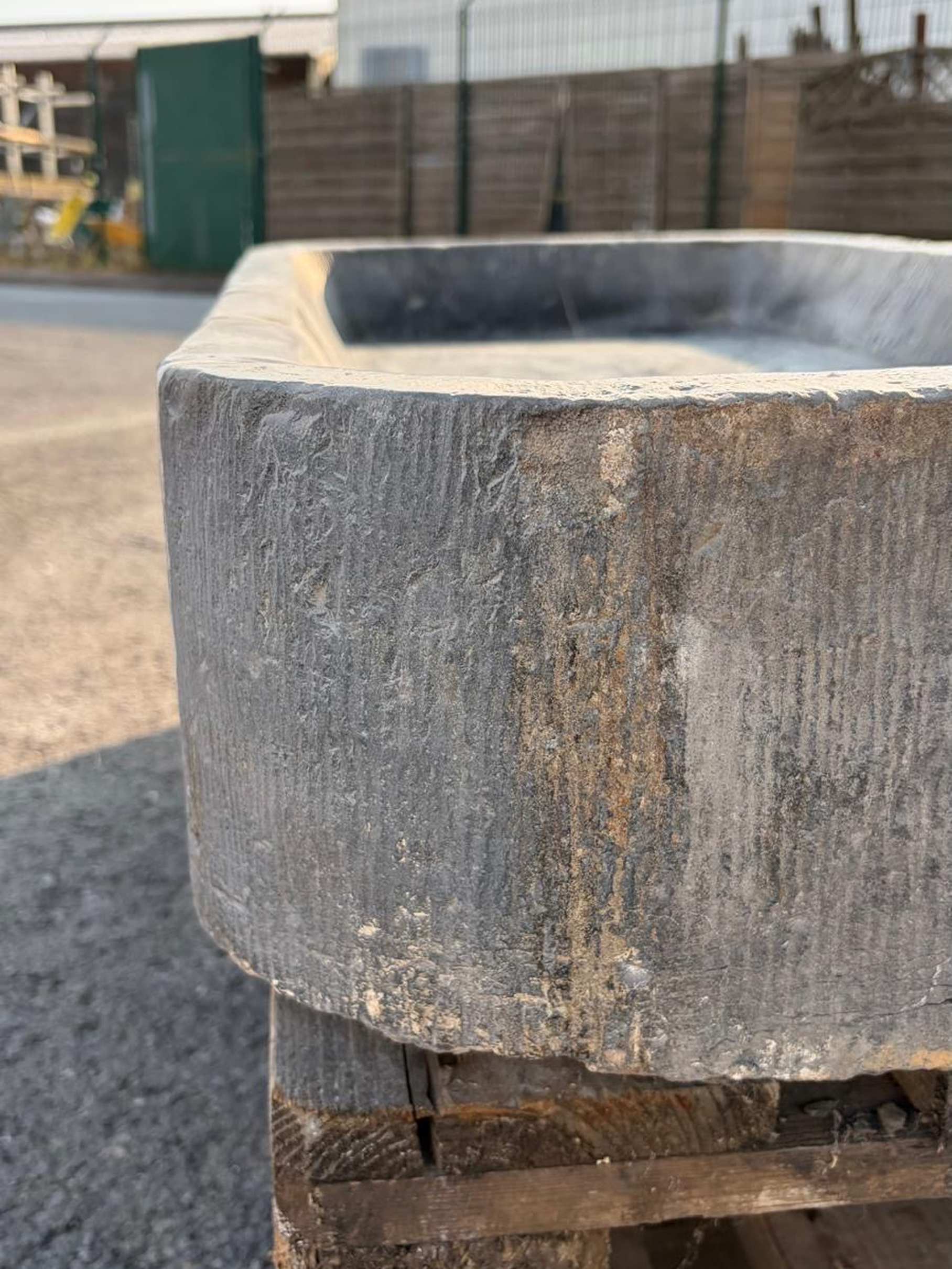 18th century Belgian bluestone sink

