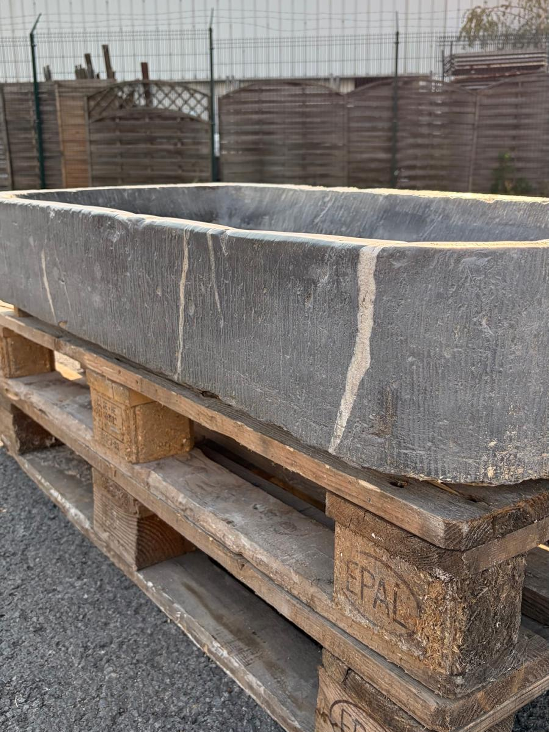 18th century Belgian bluestone sink
