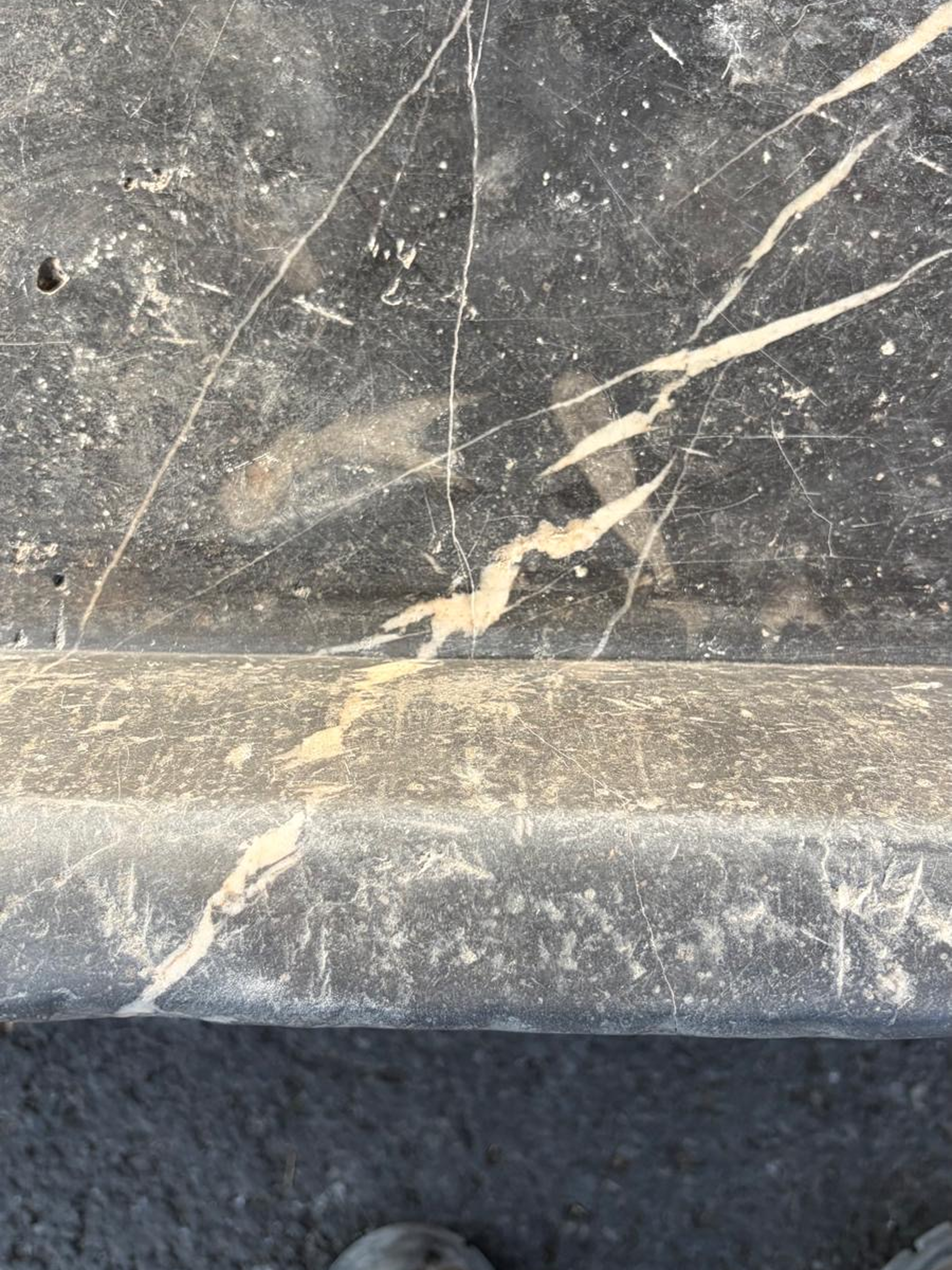18th century Belgian bluestone sink
