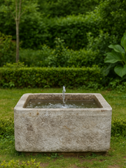 Square Blue Stone Trough | Rare Antique Architectural Piece