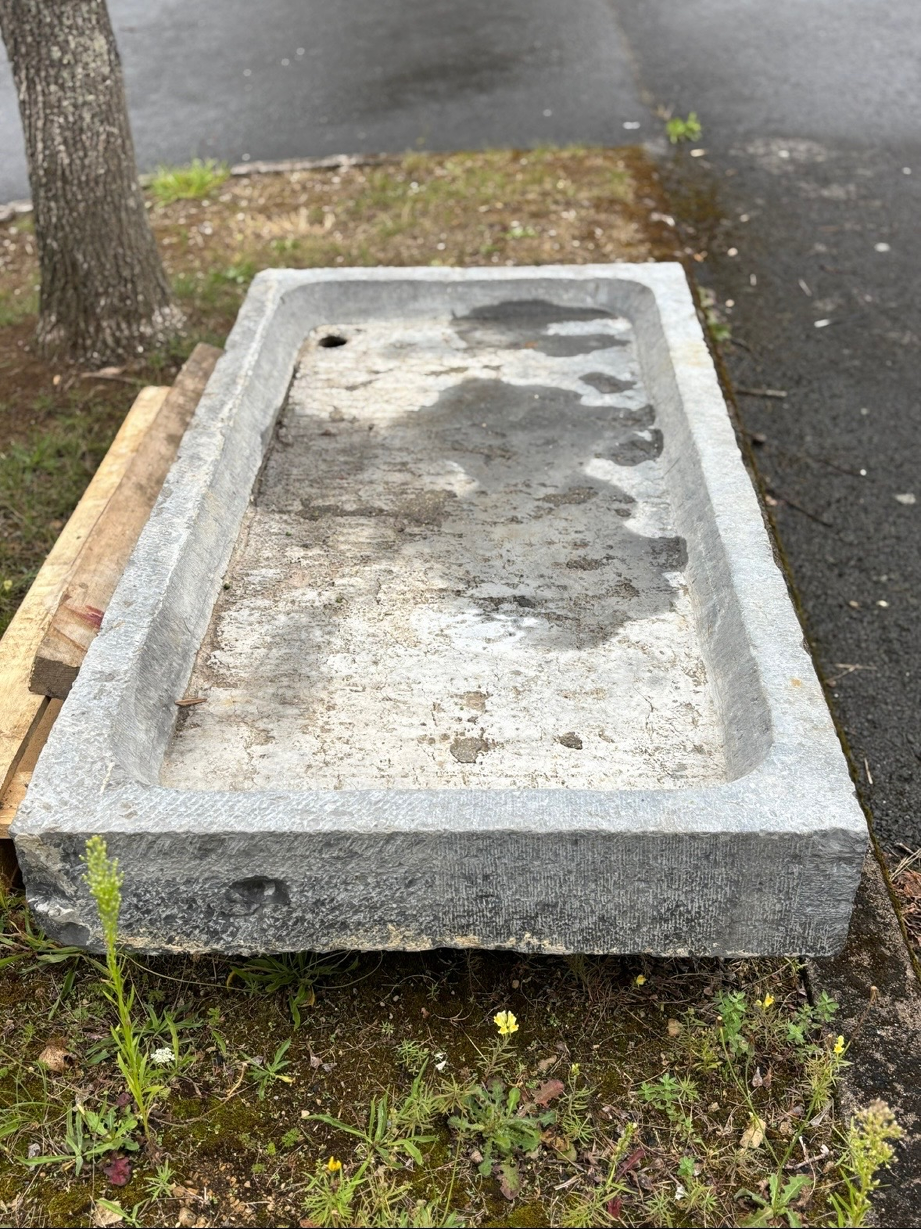 Antique Belgian Bluestone Shower Tray