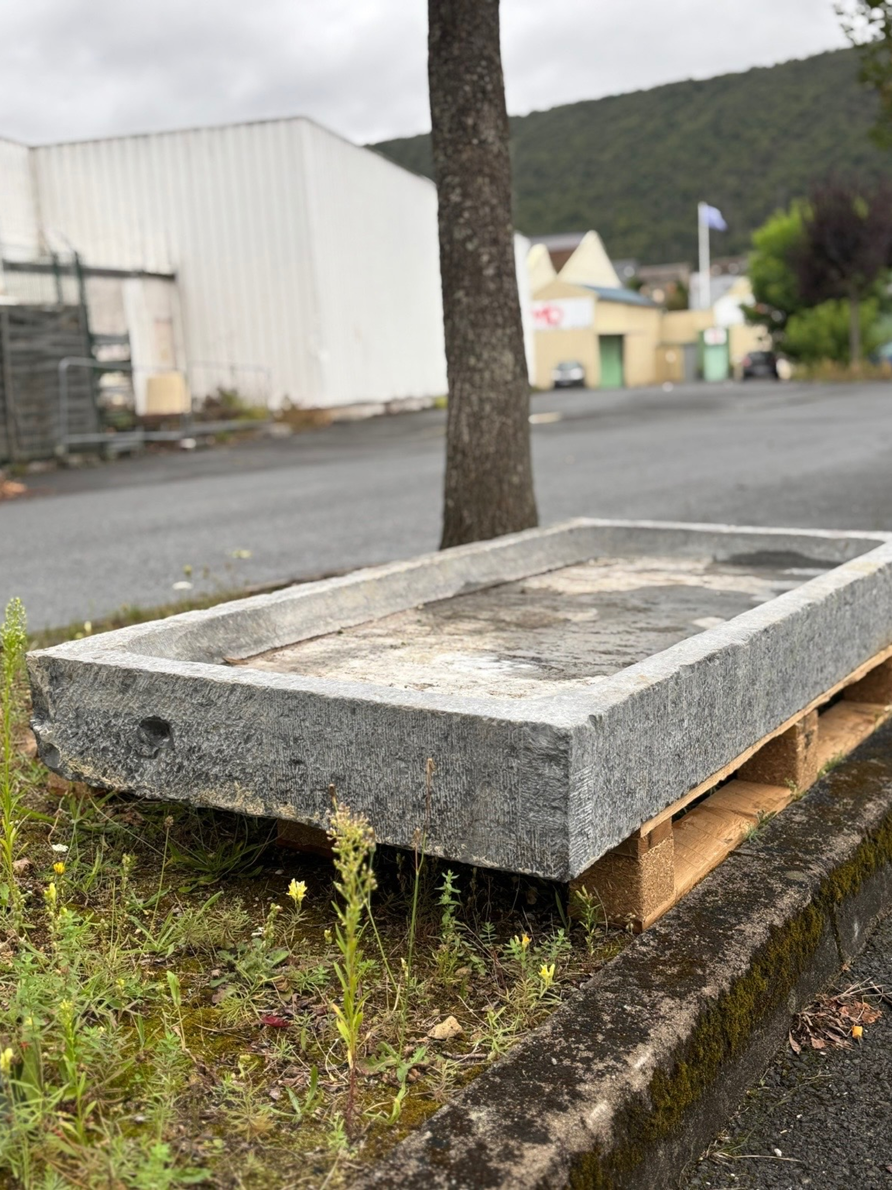 Antique Belgian Bluestone Shower Tray