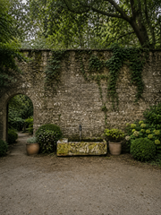 18th century French stone trough from Alsace Lorraine