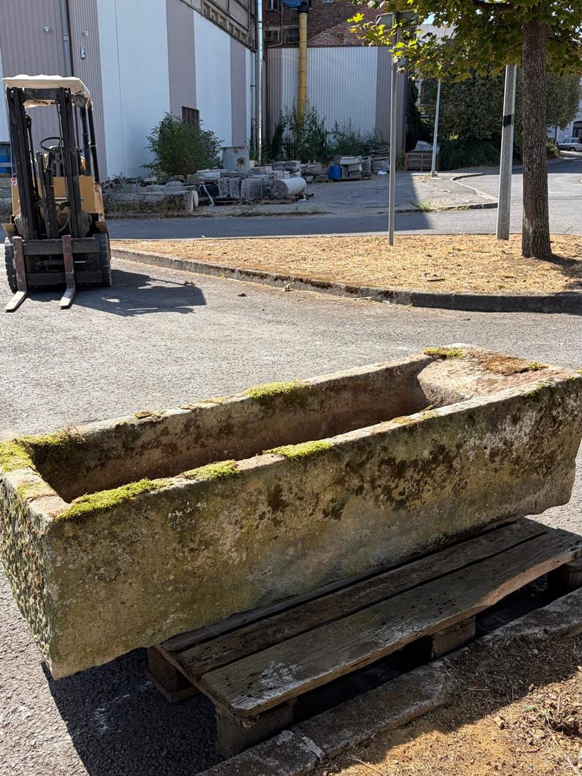 18th century French stone trough from Alsace Lorraine