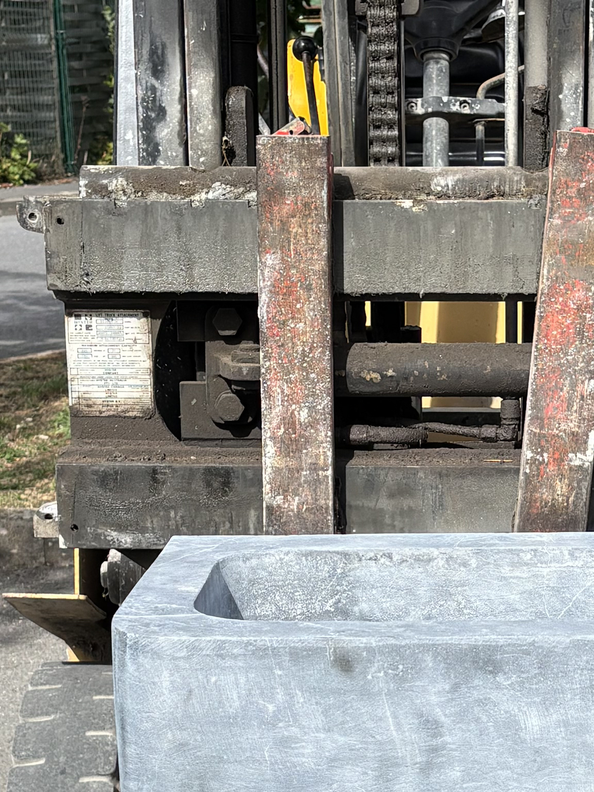 Monolithic Blue-Grey Limestone Sink | Antique French Stone Basin