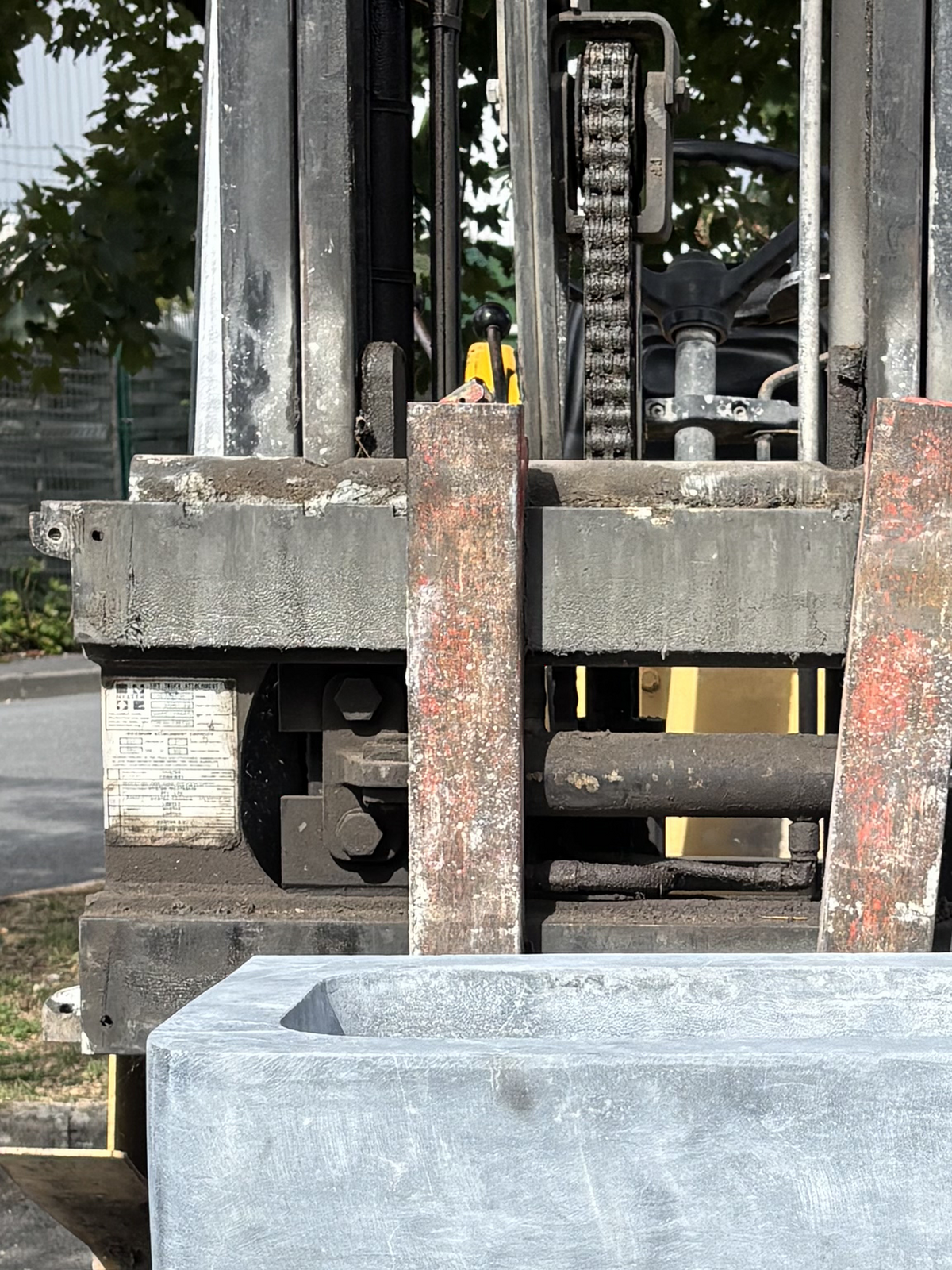 Monolithic Blue-Grey Limestone Sink | Antique French Stone Basin