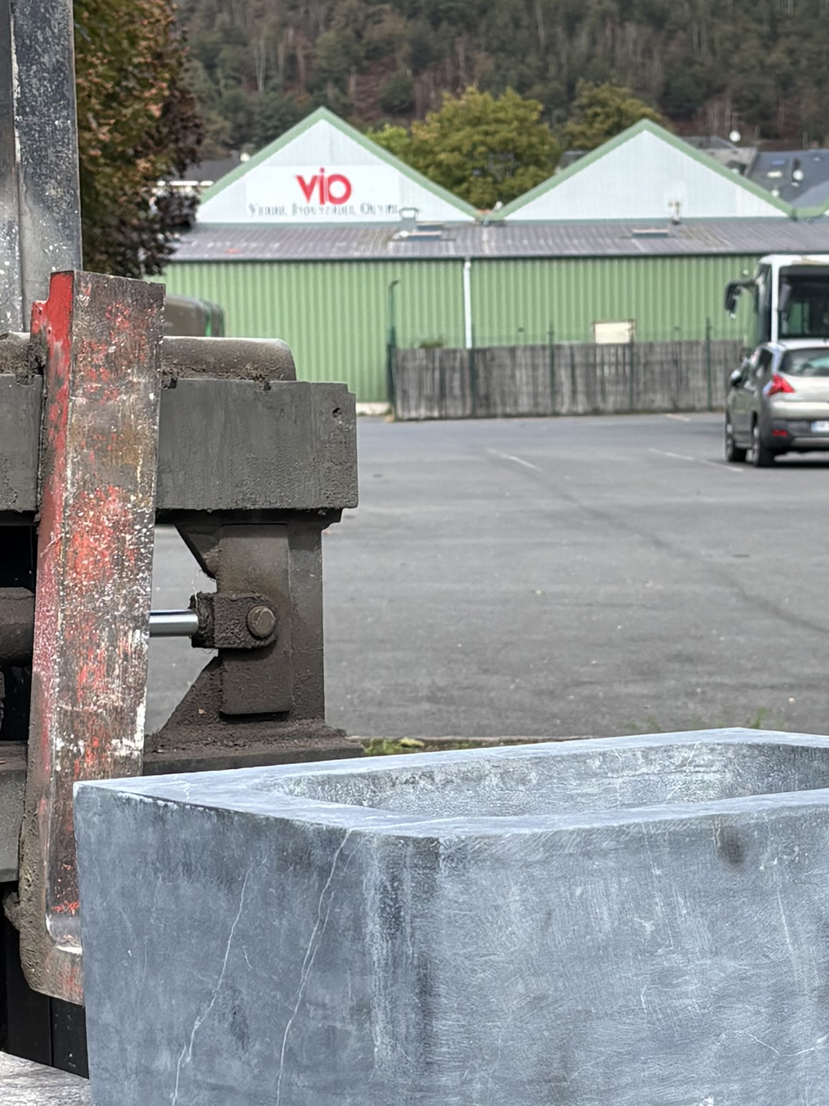 Monolithic Blue-Grey Limestone Sink | Antique French Stone Basin