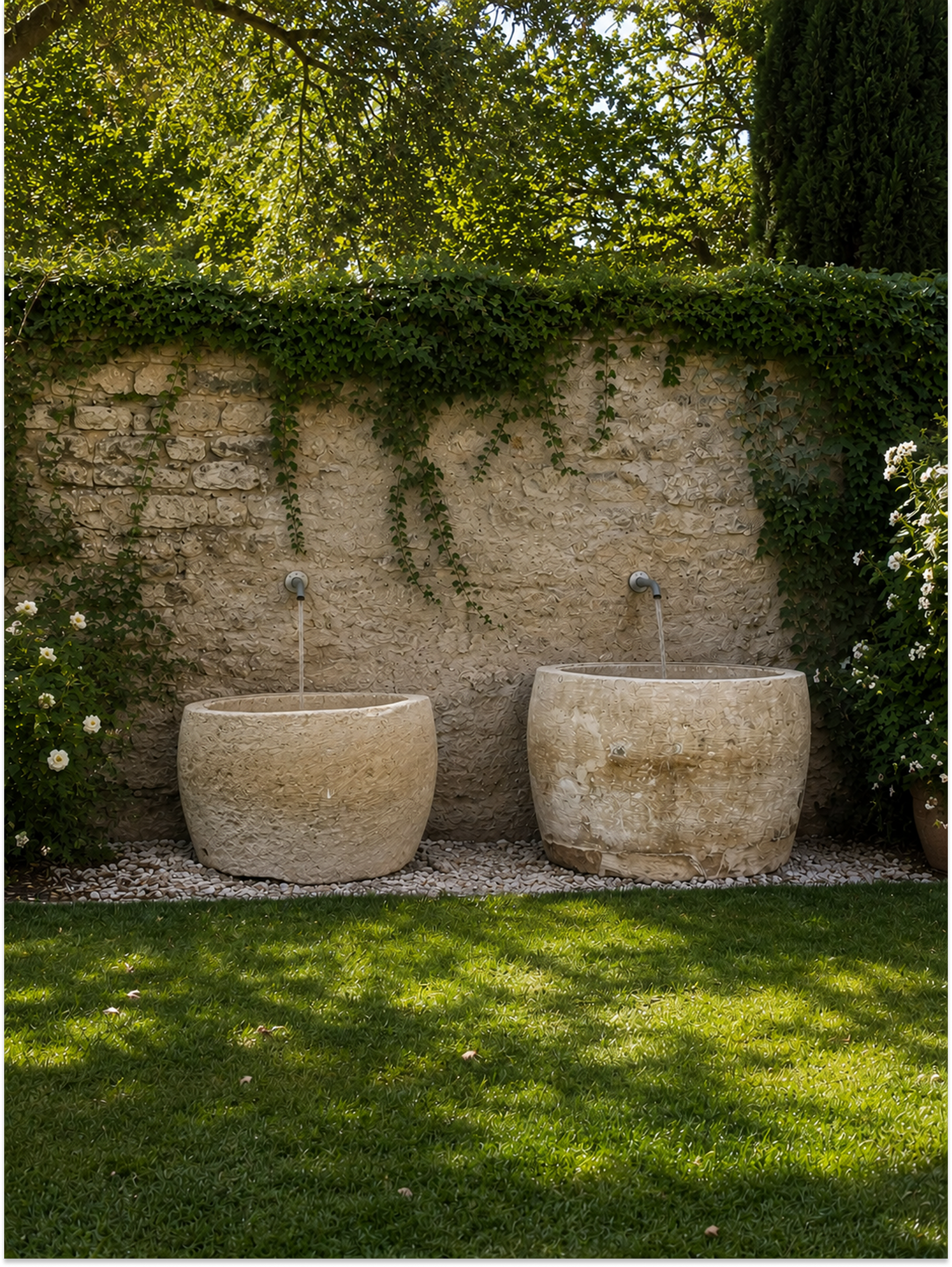 Antique Natural Stone Troughs