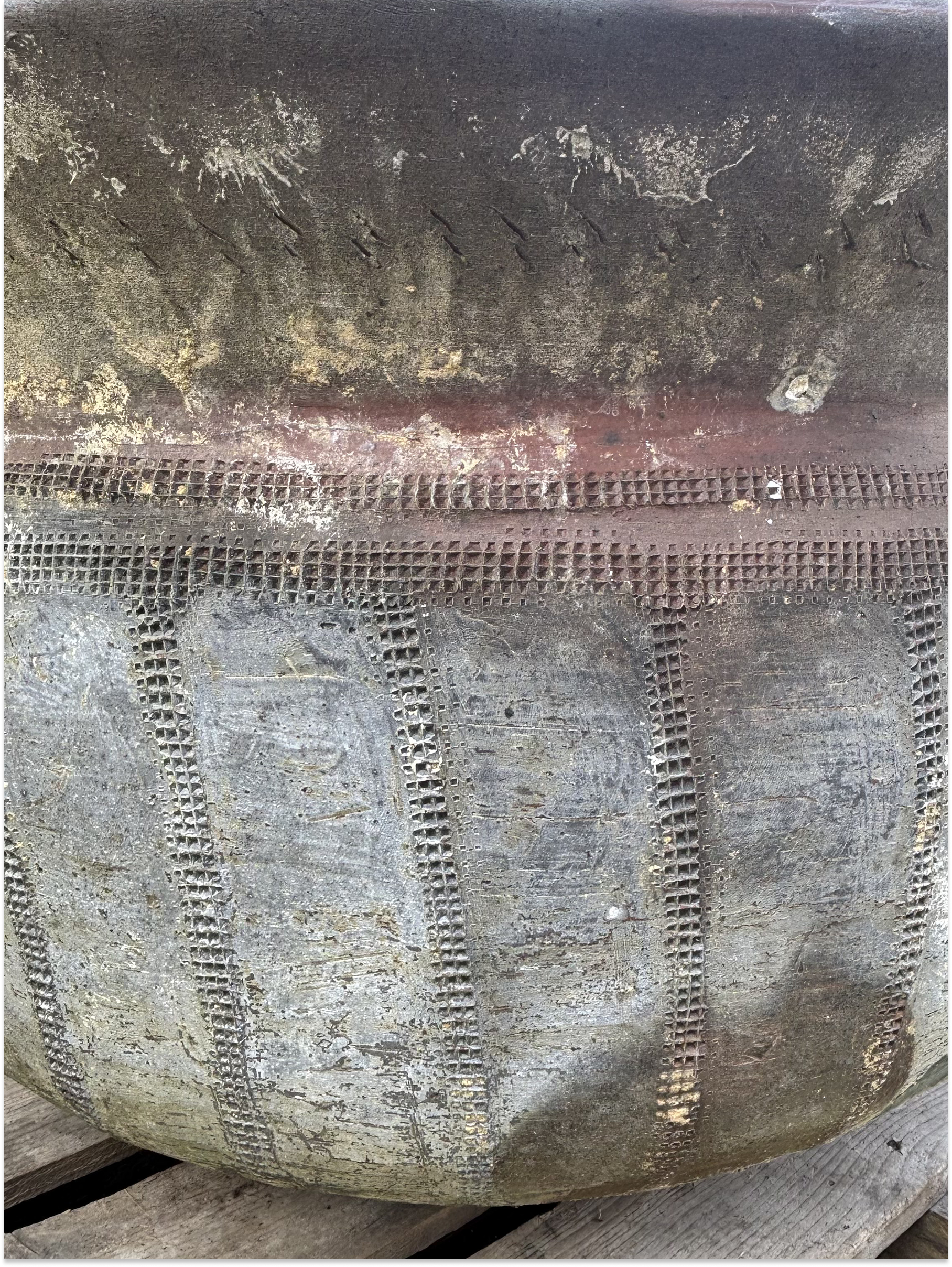 18th century French terracotta planter from Beauvoir Castle
