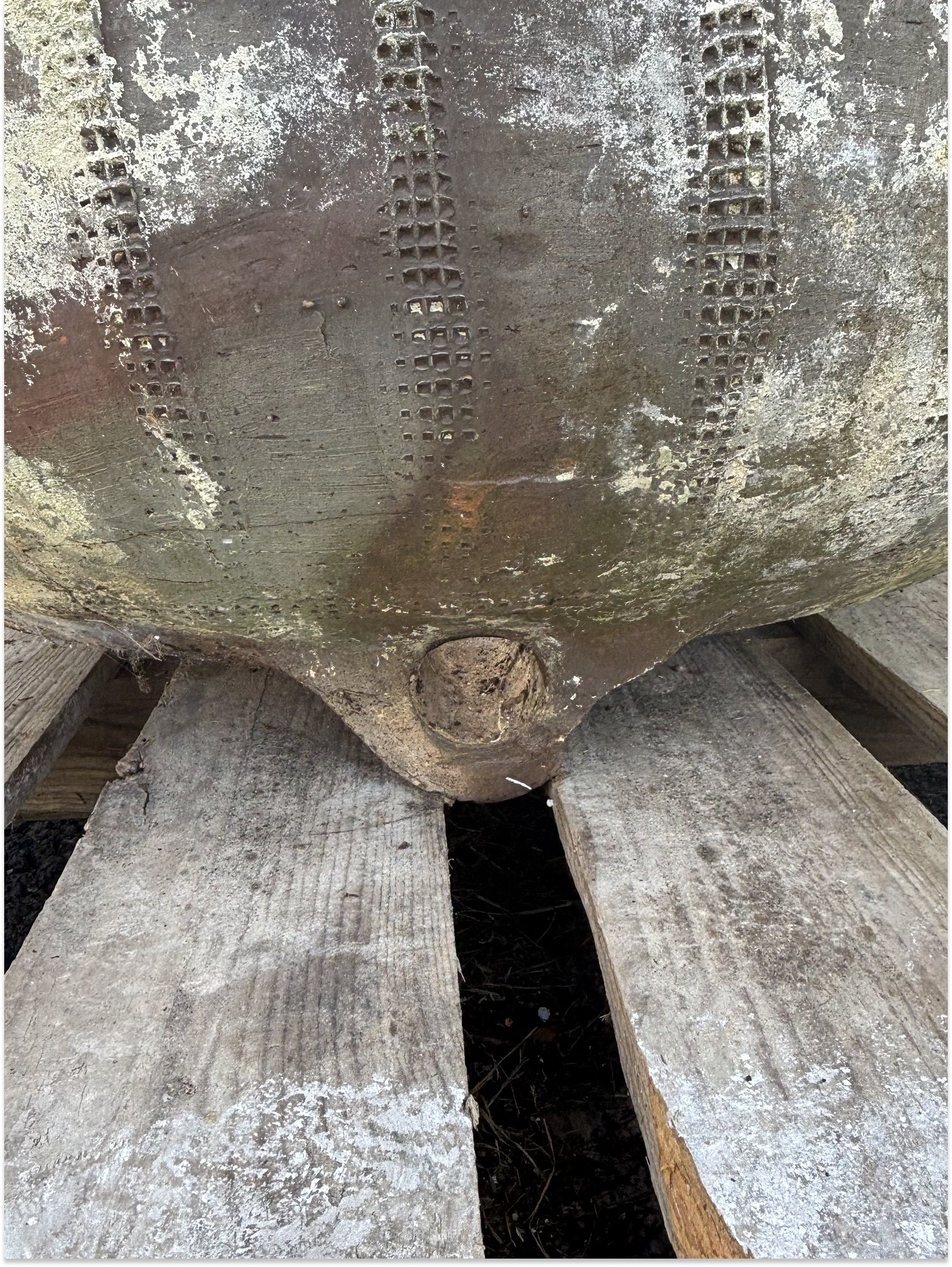 18th century French terracotta planter from Beauvoir Castle
