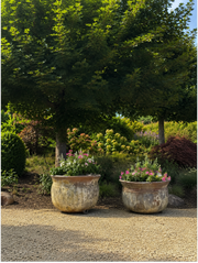 18th century French terracotta planter from Beauvoir Castle
