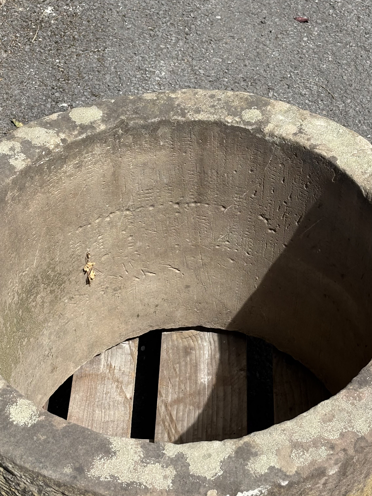 19th century Sarreguemines stoneware well

