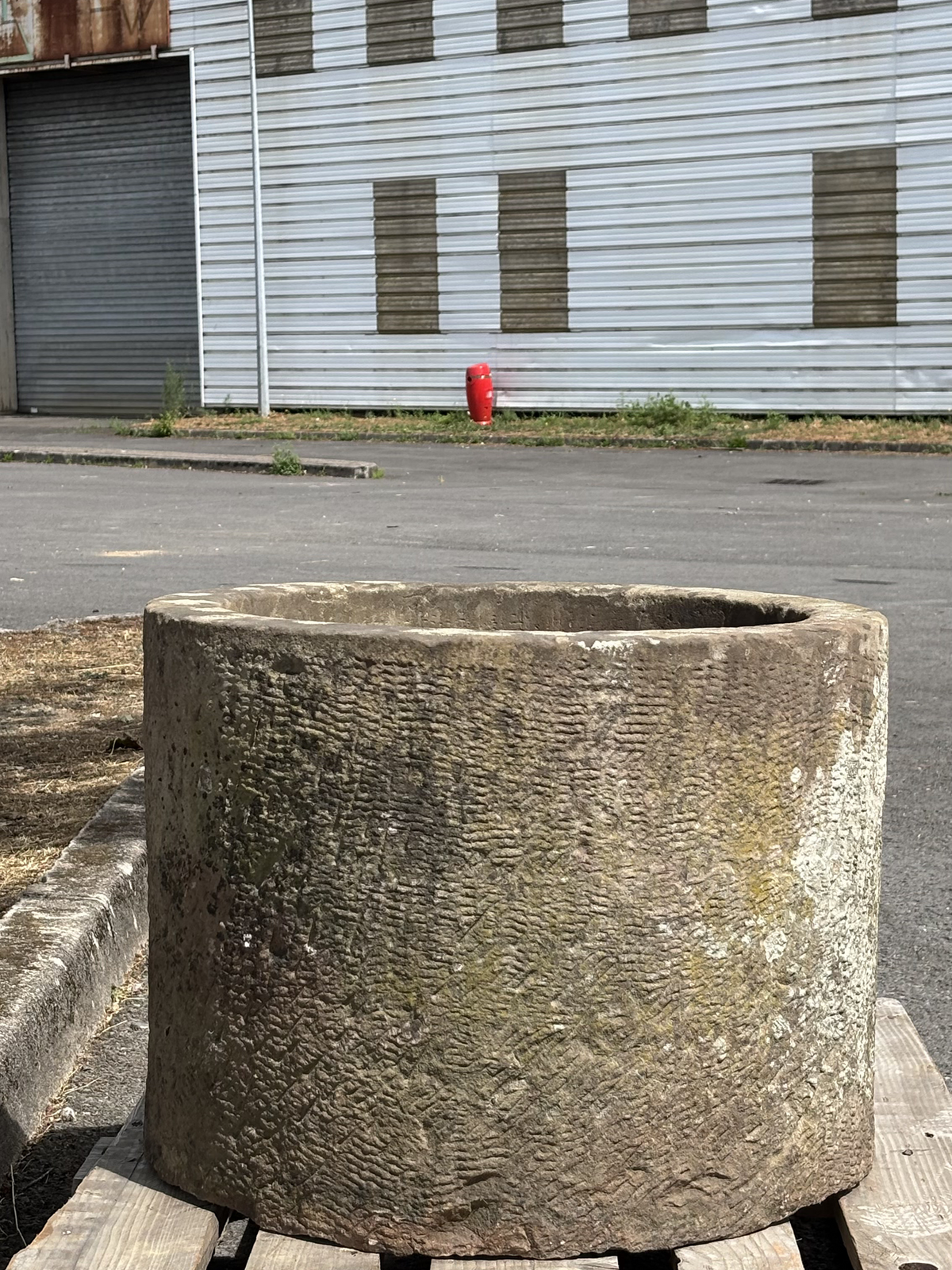 19th century Sarreguemines stoneware well
