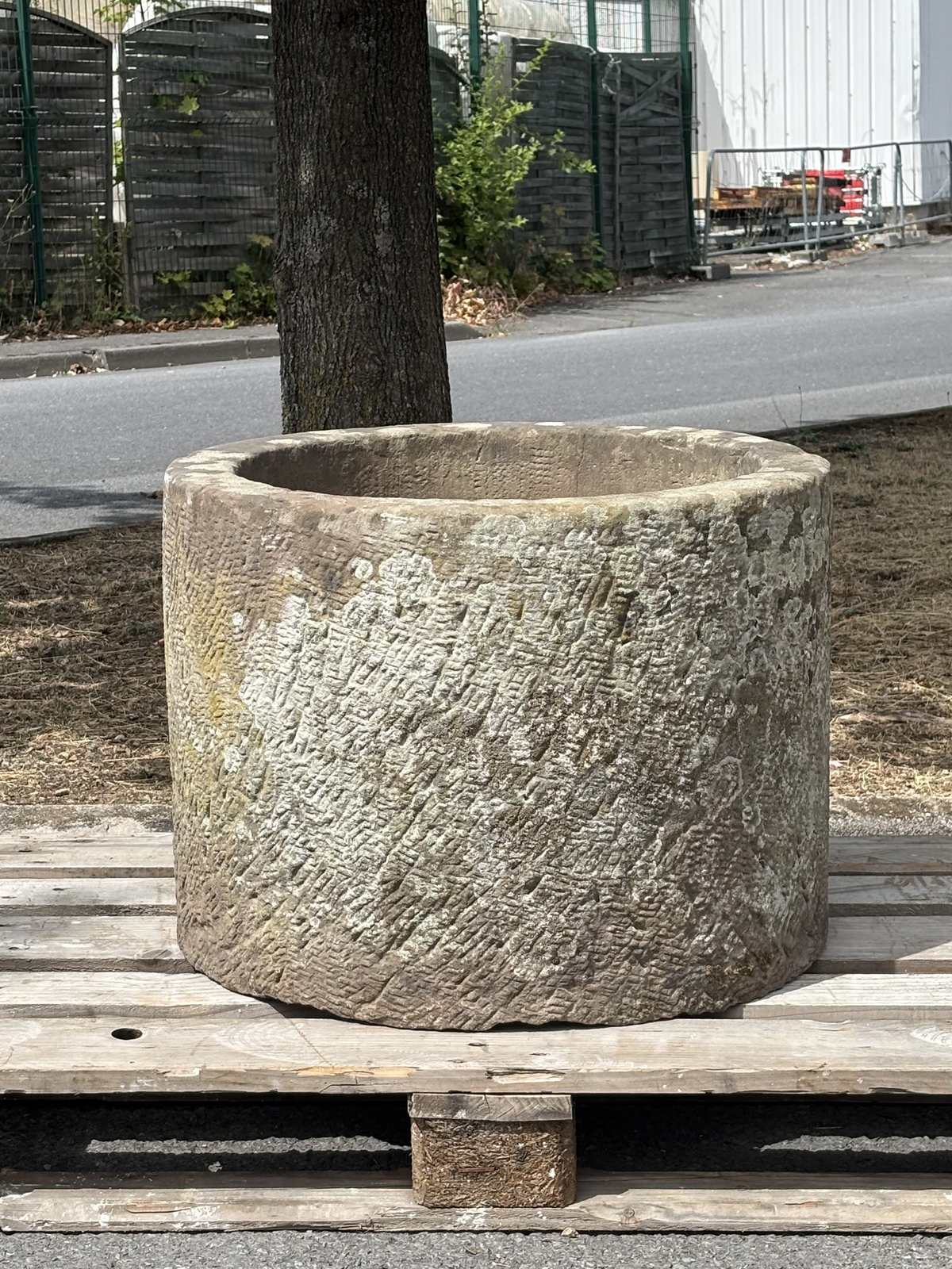 19th century Sarreguemines stoneware well
