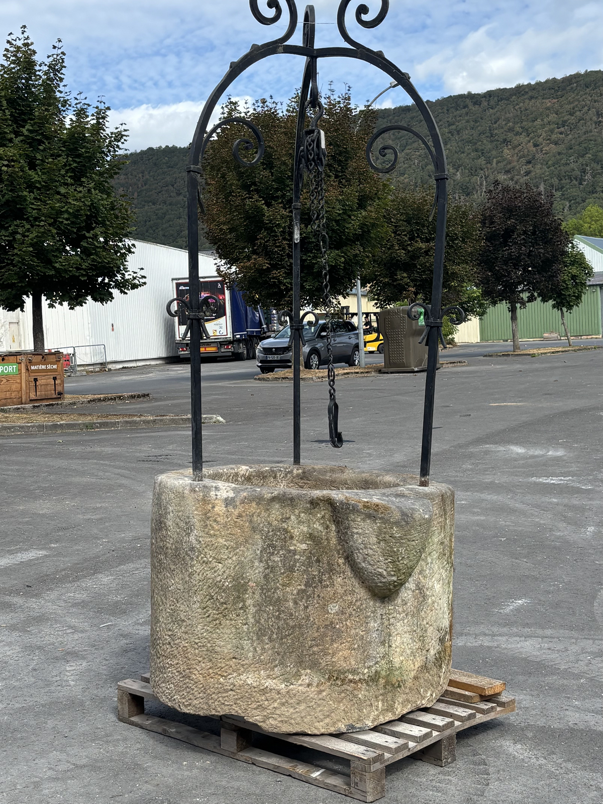 Antique stone well circa 18th century
