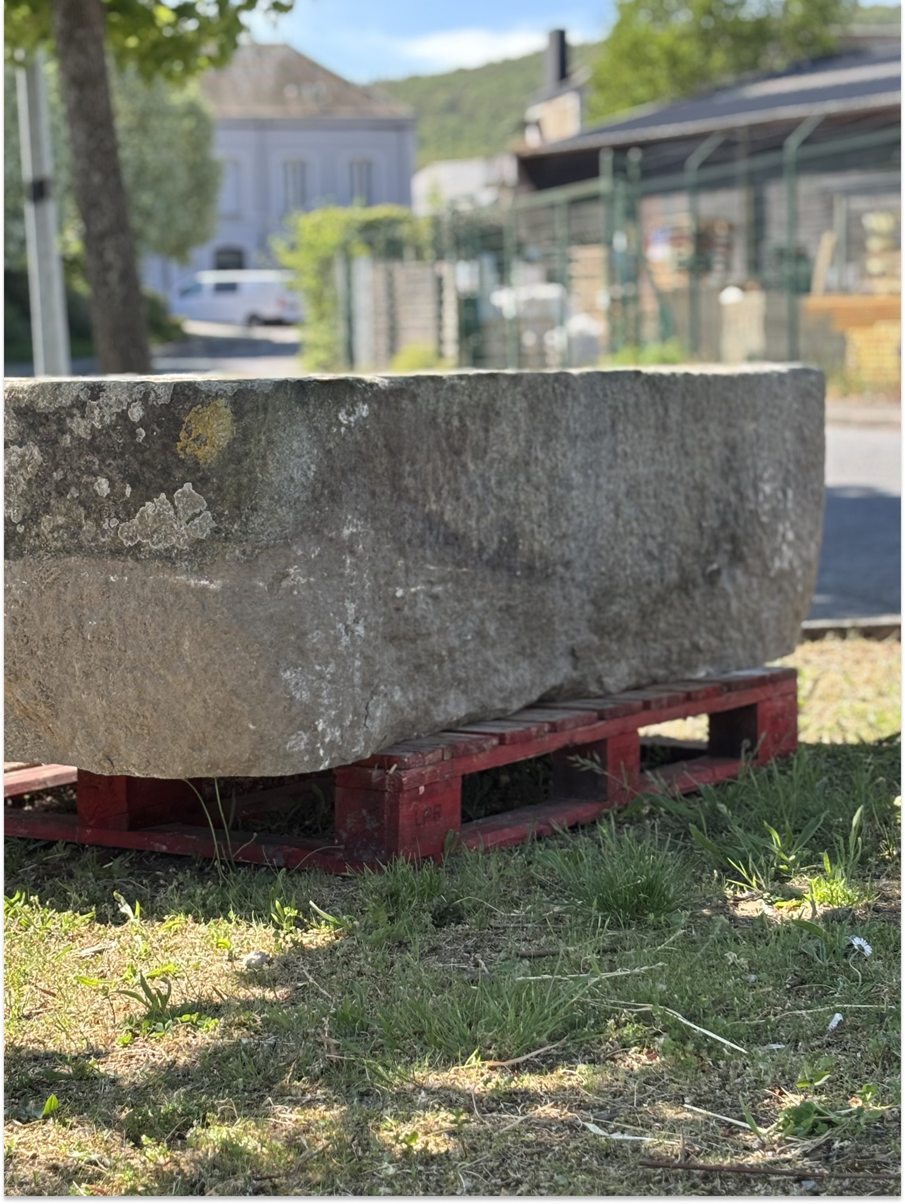 Stunning Antique Granite Trough From Normandy