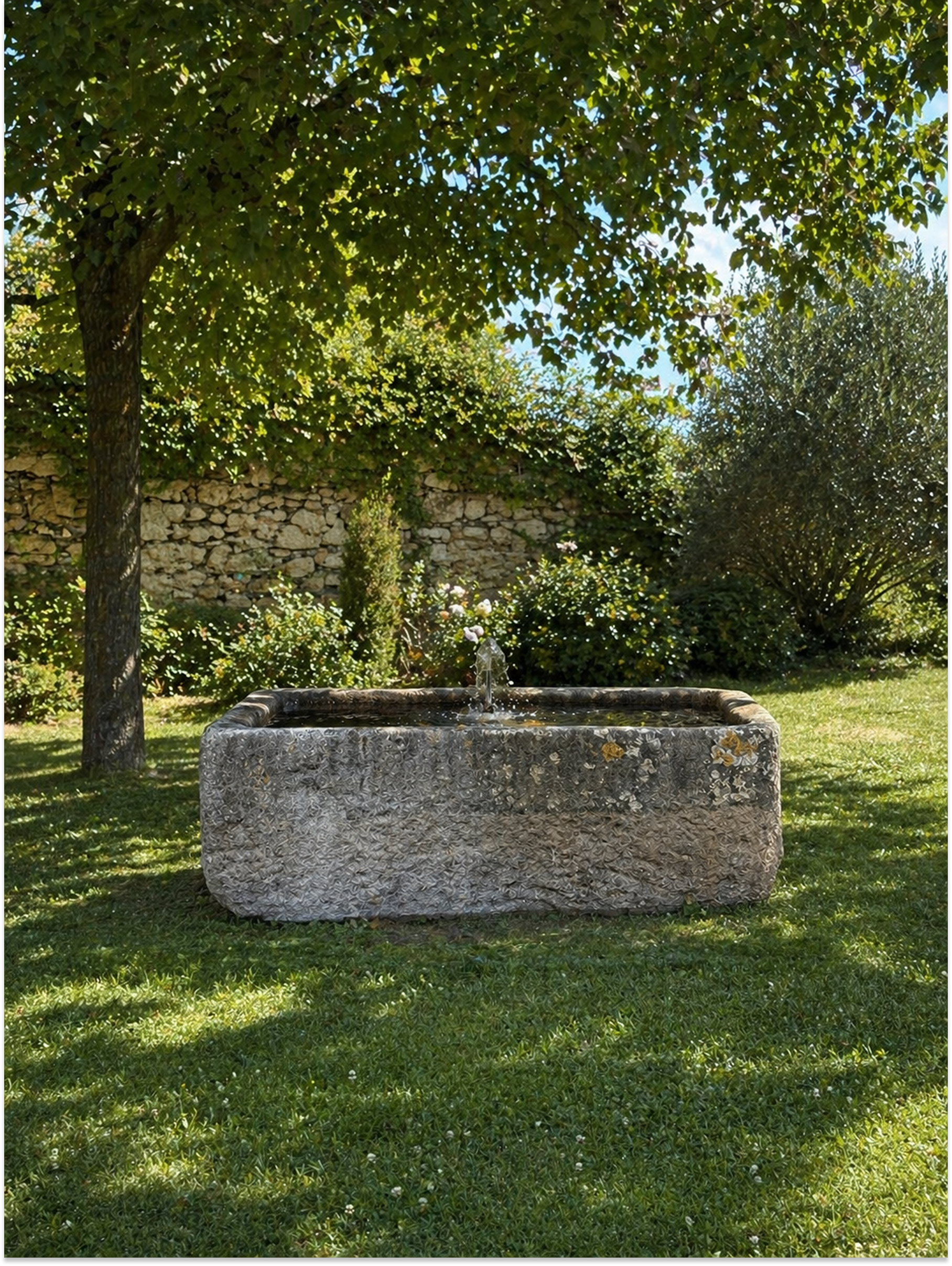Stunning Antique Granite Trough From Normandy