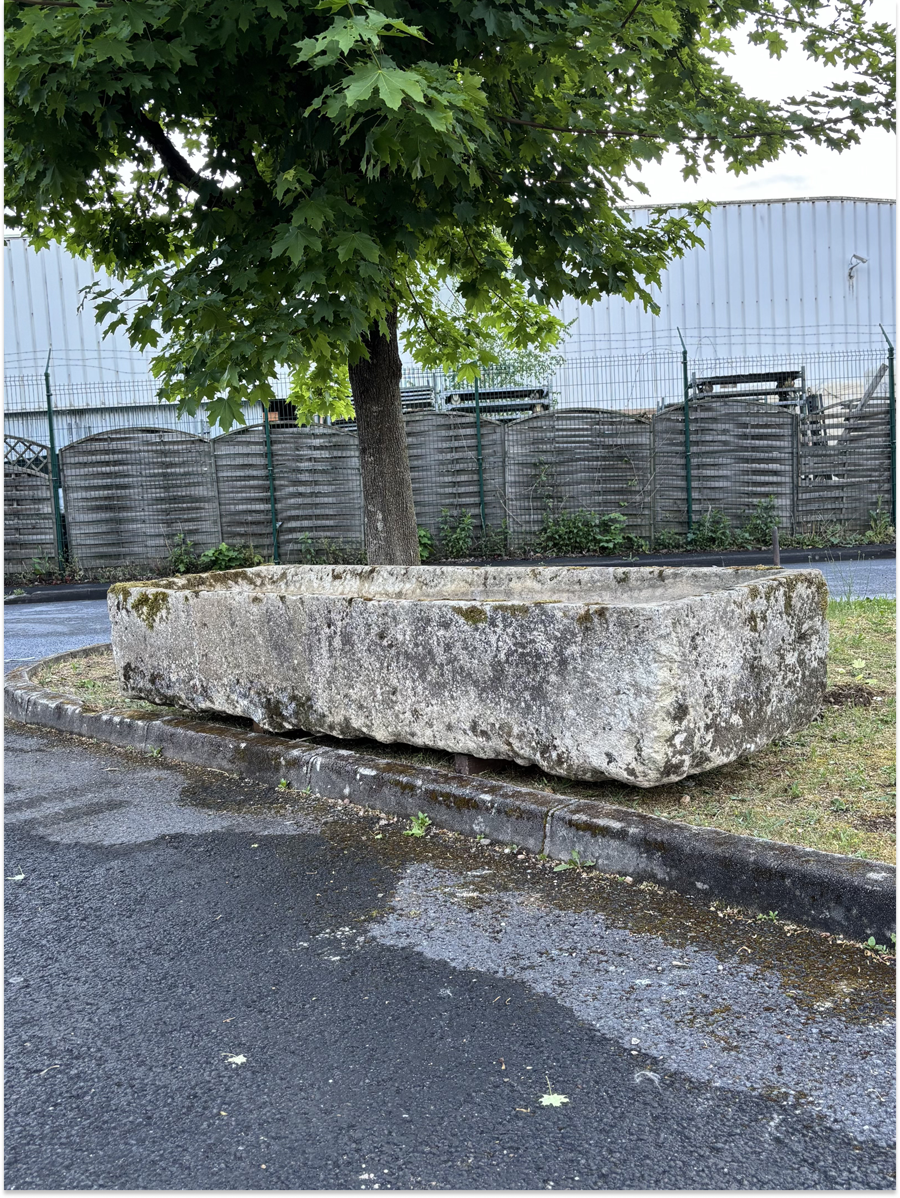 Large Antique Natural Stone Trough