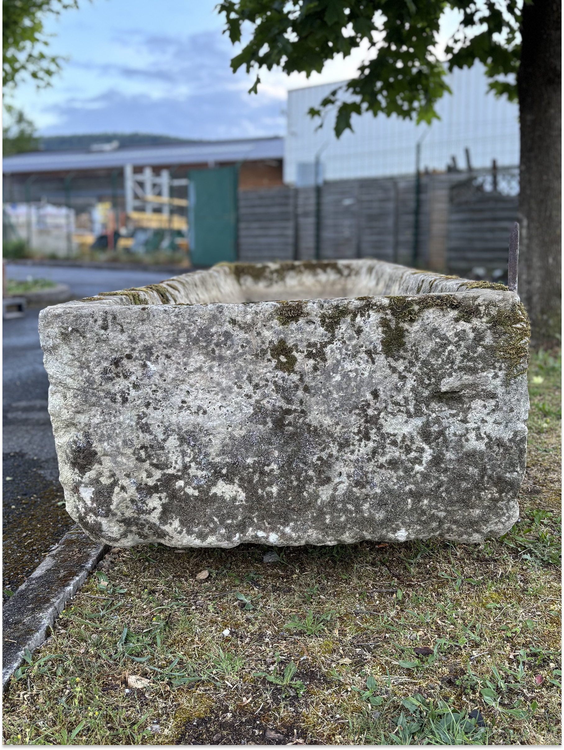 Large Antique Natural Stone Trough