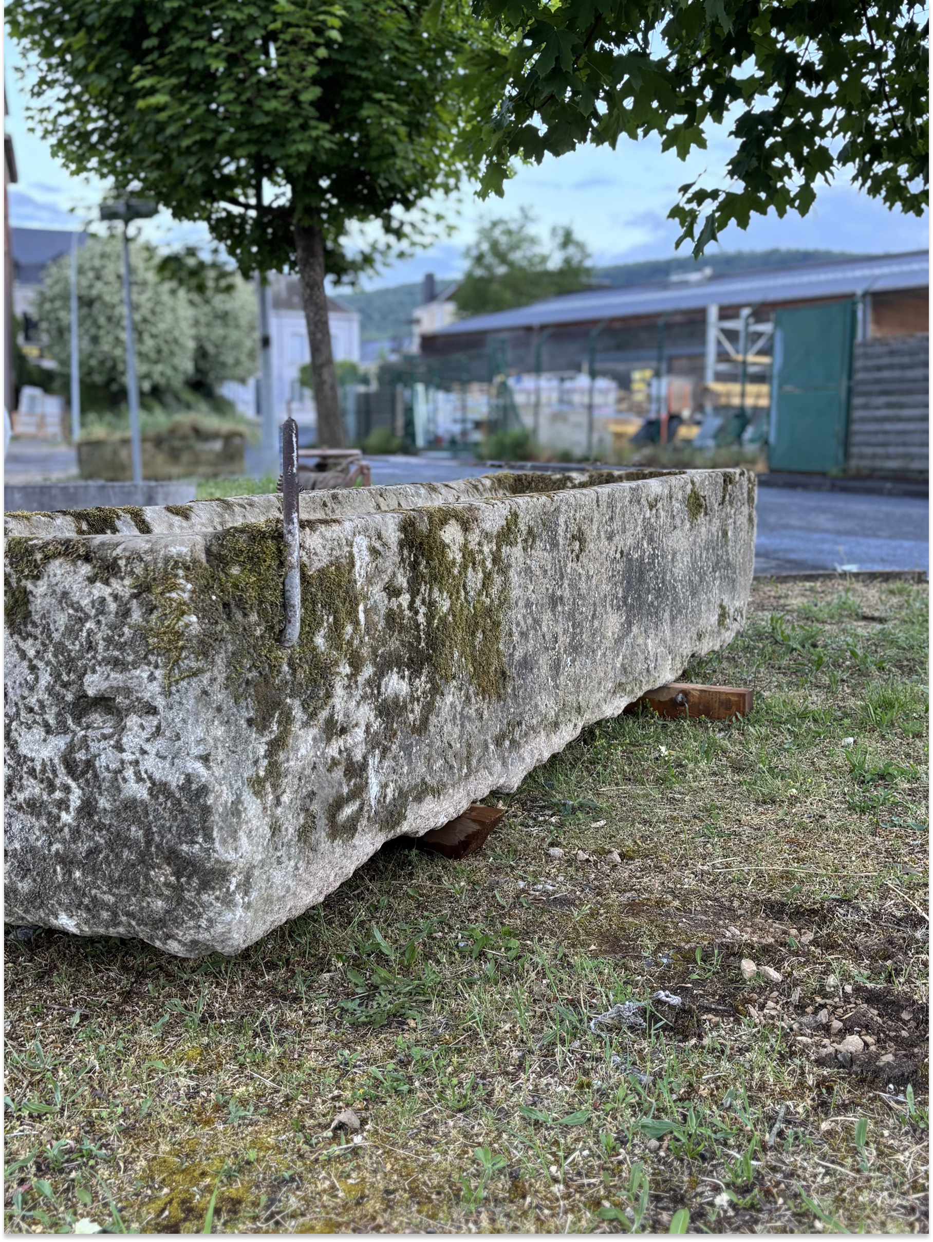 Large Antique Natural Stone Trough