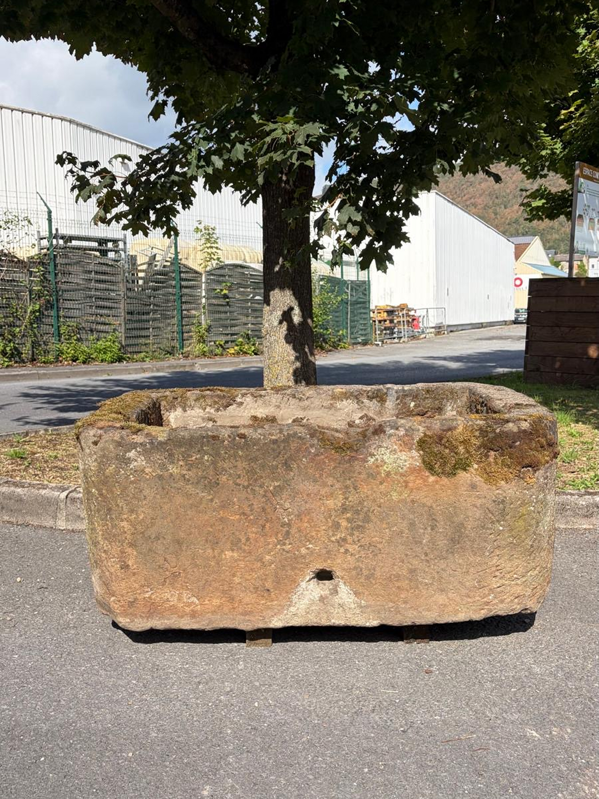 antique French sandstone garden trough circa 18th century