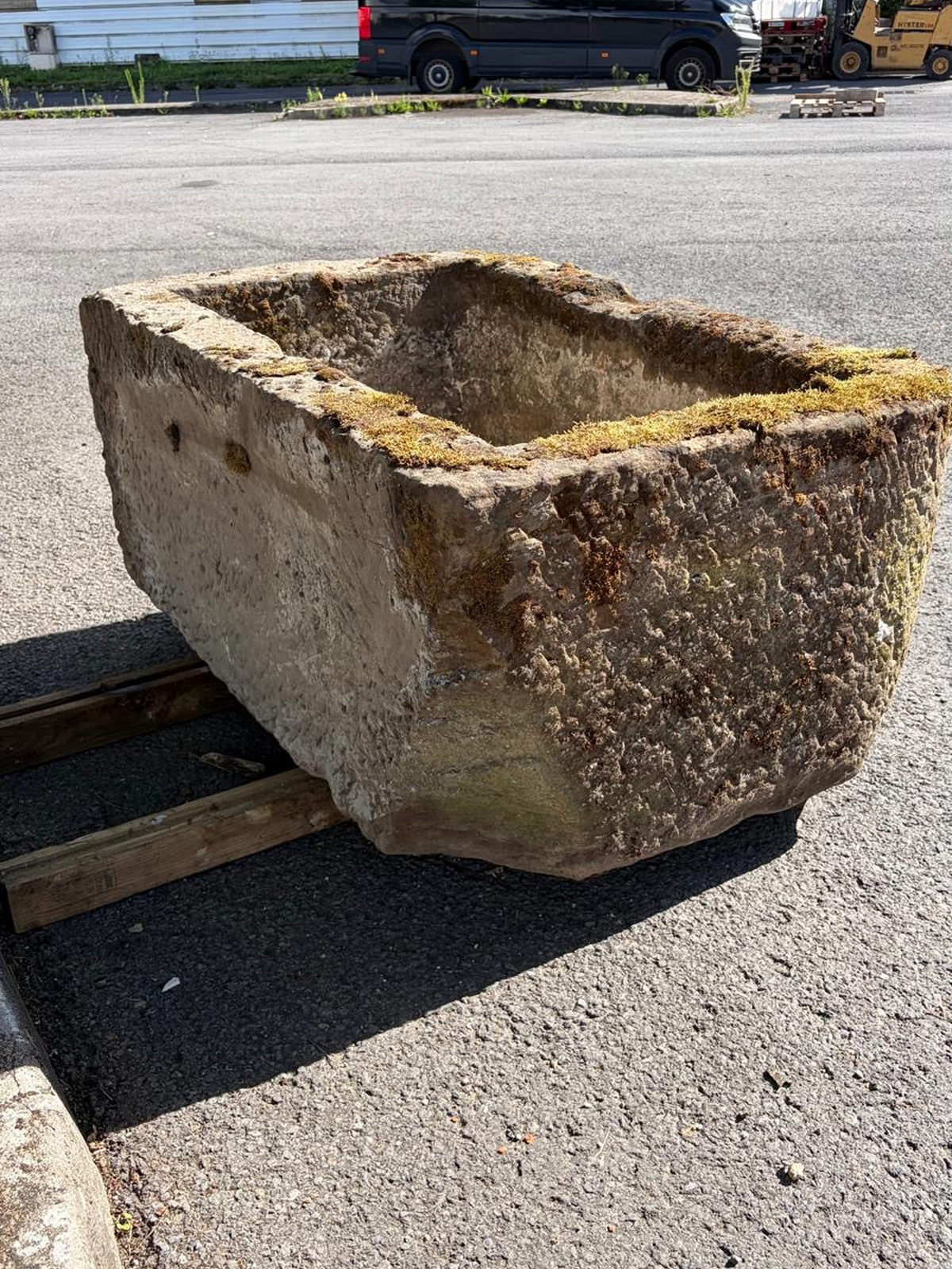 antique French sandstone garden trough circa 18th century