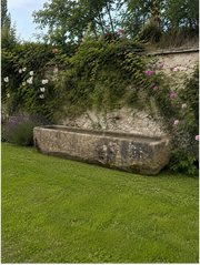 Large antique French granite trough circa 1850
