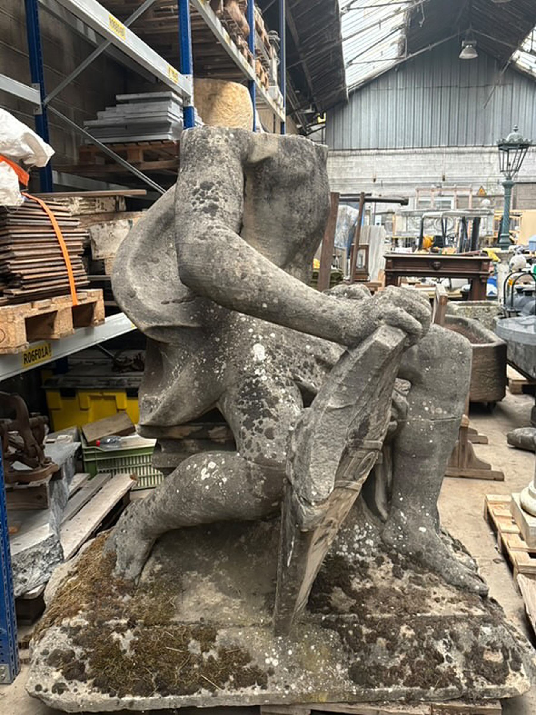 Historic 19th-Century Statue From The Port Of Toulon