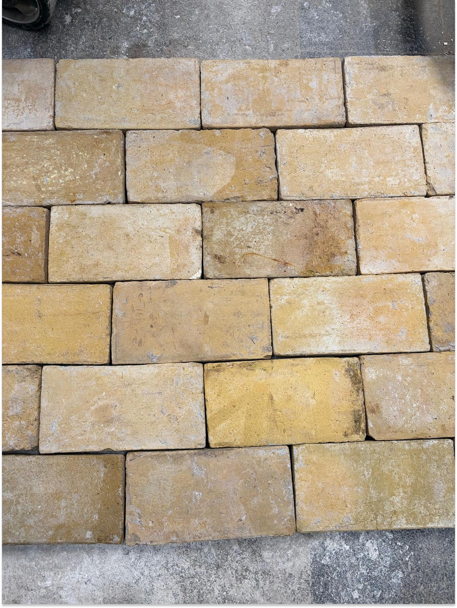 Authentic French Tommettes reclaimed flooring
