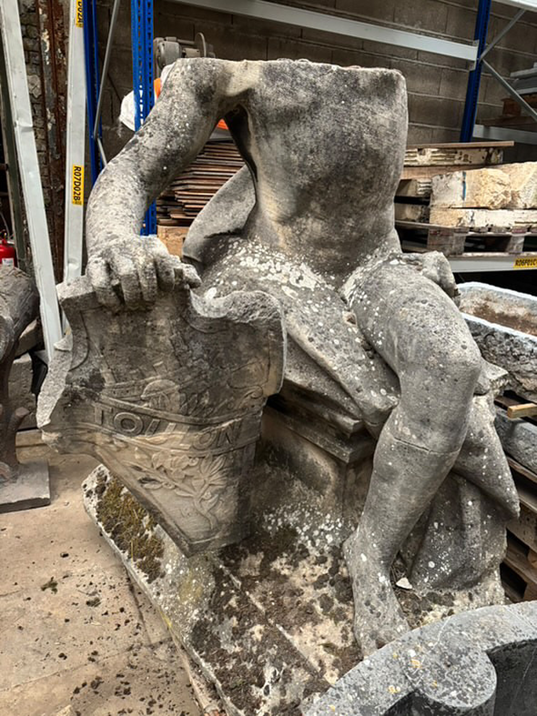 Historic 19th-Century Statue From The Port Of Toulon